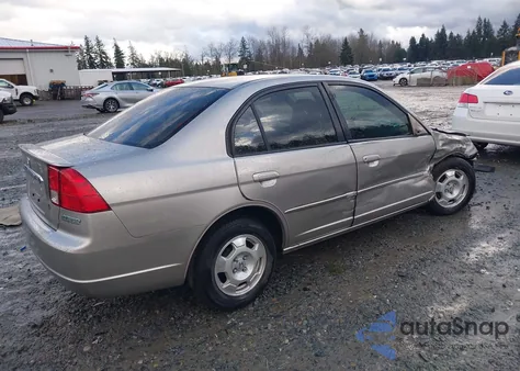 2003 Honda Civic Hybrid из США, поврежденный, VIN JHMES96623S023111